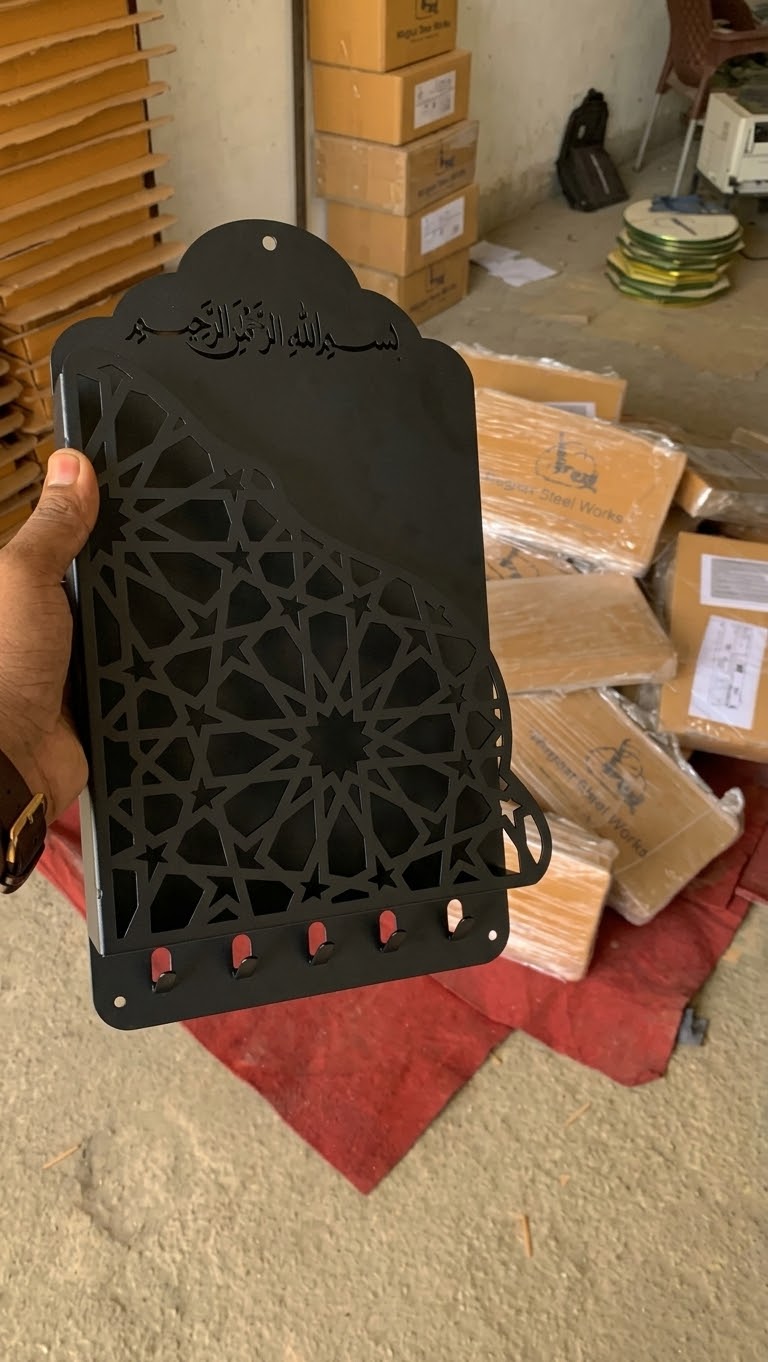 Premium Metal Quran Holder | Elegant Islamic Wall Organizer