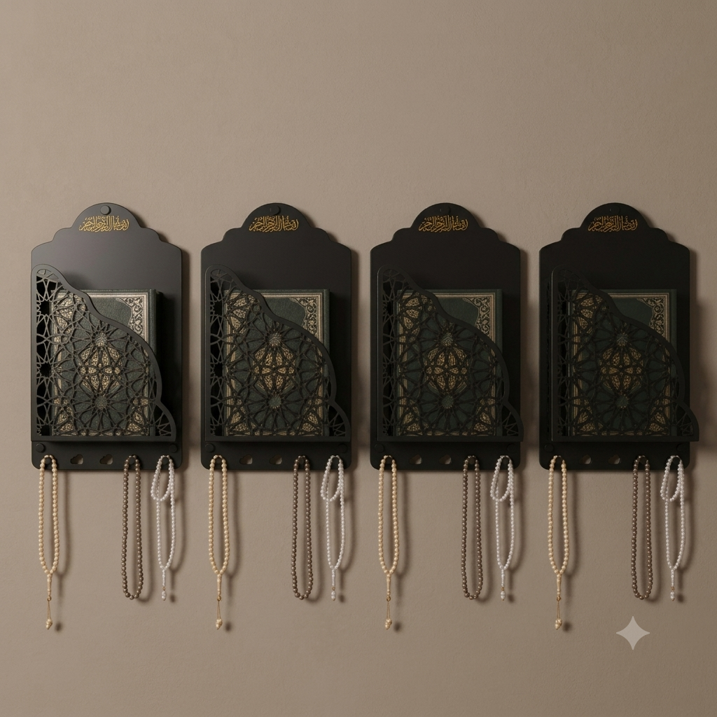4 Piece Of Premium Metal Quran Holder