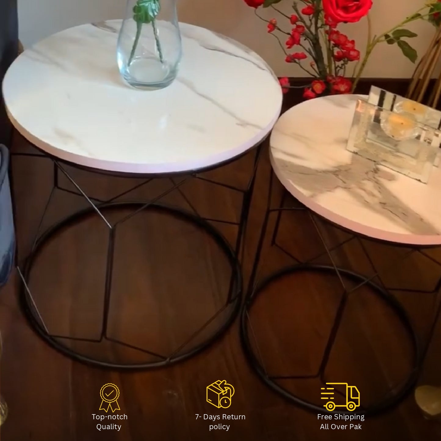 Albo Modern Side Coffee Tables Set Of 02 05