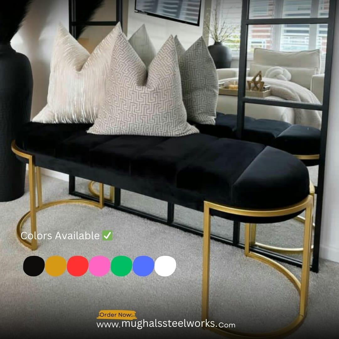 Ranee Ottoman Bench Black