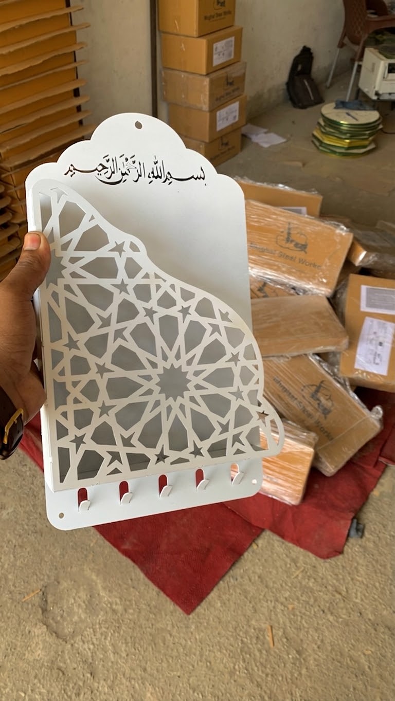 Premium Metal Quran Holder | Elegant Islamic Wall Organizer