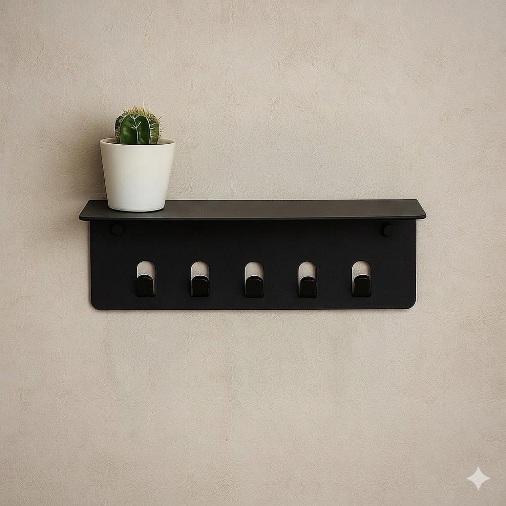 Modern Wall Mounted Metal Key Holder Rack
