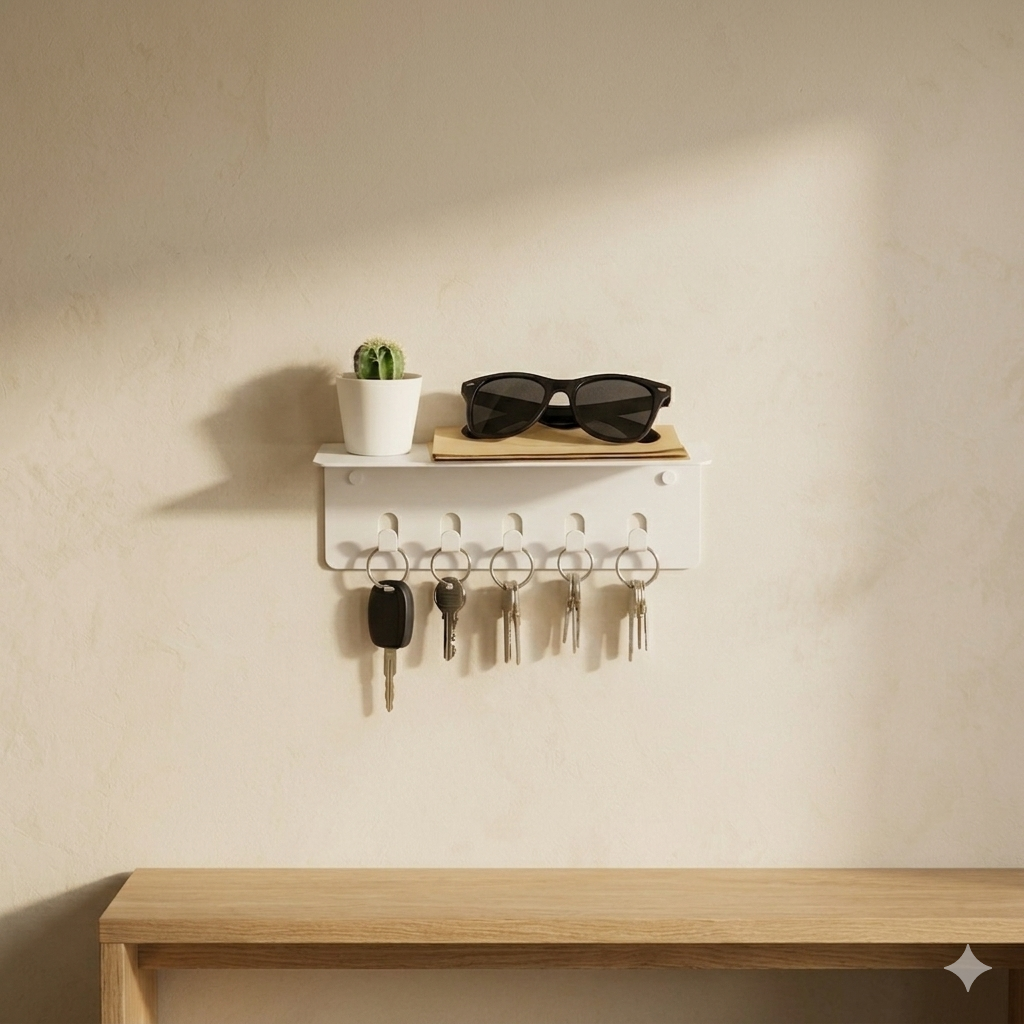 Modern Wall Mounted Metal Key Holder Rack