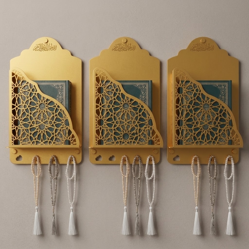 3 Piece Of Premium Metal Quran Holder