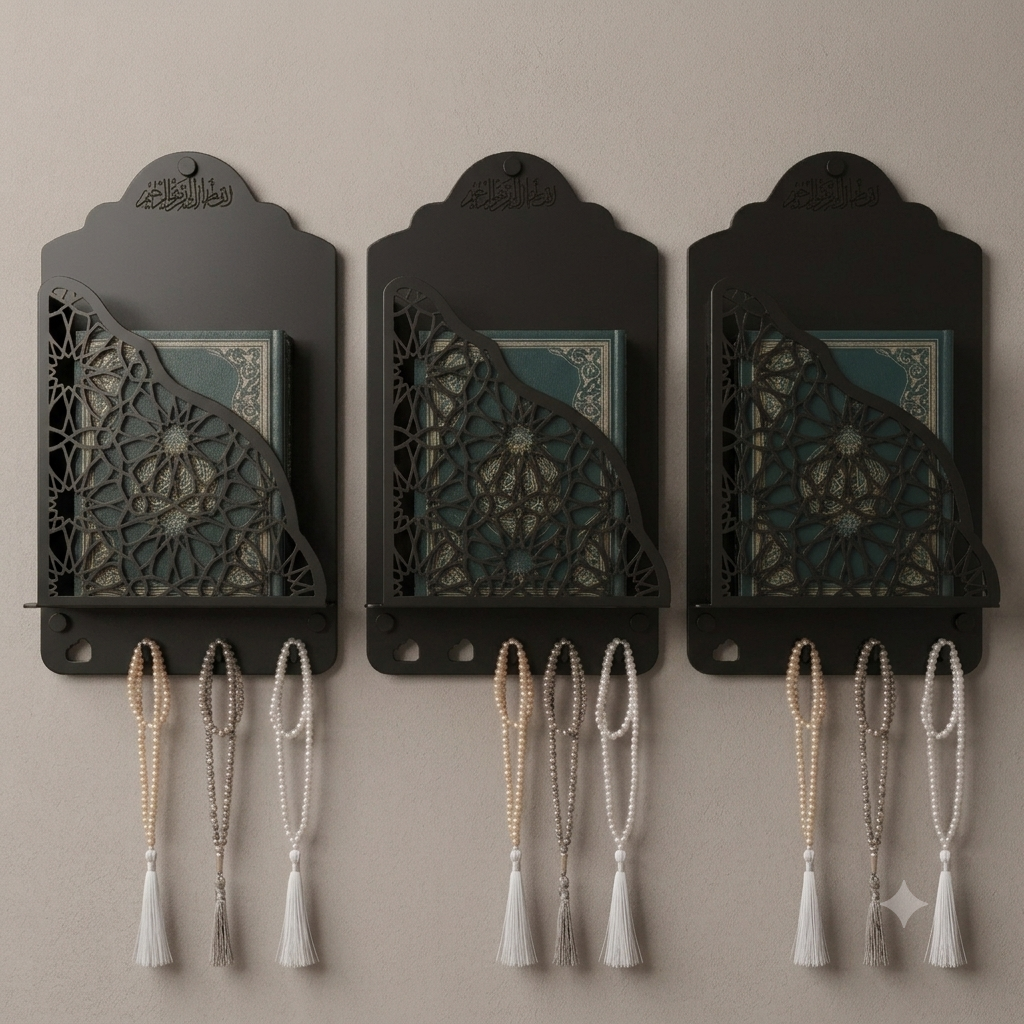 3 Piece Of Premium Metal Quran Holder
