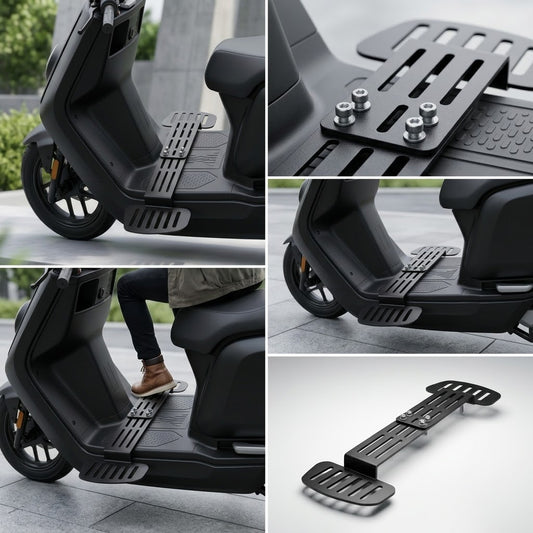 Adjustable Scooter Footrest Payedan & Helmet Holder