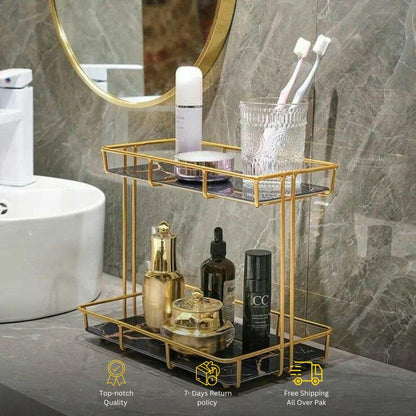 Modern Iron Cosmetic Caddy Organizer Stand 03.