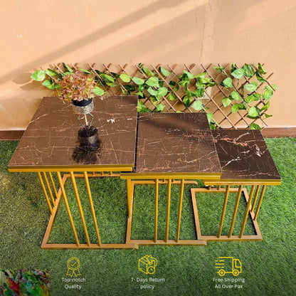 Set of 03 Square Nesting Table For Living Room 02