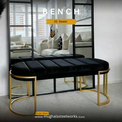 Ranee Ottoman Bench Black