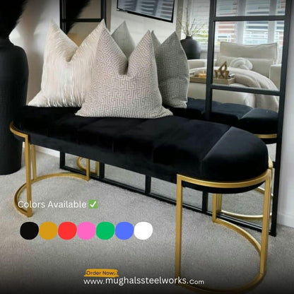 Ranee Ottoman Bench Black