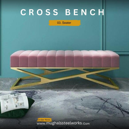 Cross Ottoman Bench