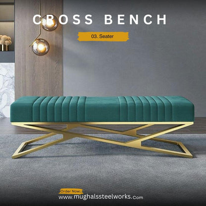 Cross Ottoman Bench