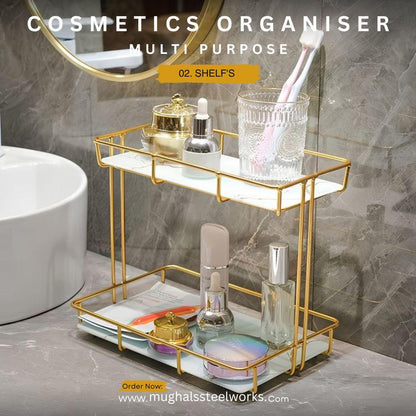 Modern Iron Cosmetic Caddy Organizer Stand 03.